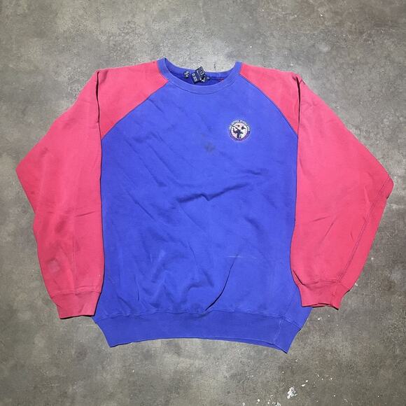Vintage 1992 US Open Blue Polo Ralph Lauren Sweatshirt - Picture 1 of 4